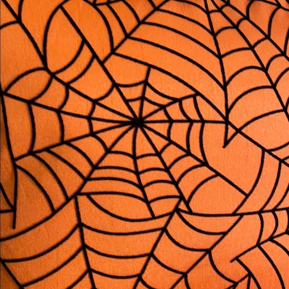 Spider Web Faux Silk Pillow - Picture 3 of 7
